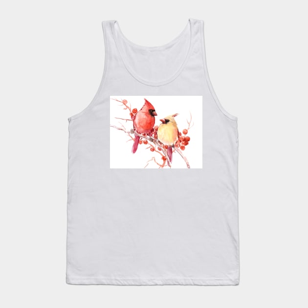 Cardinal Birds Tank Top by surenart